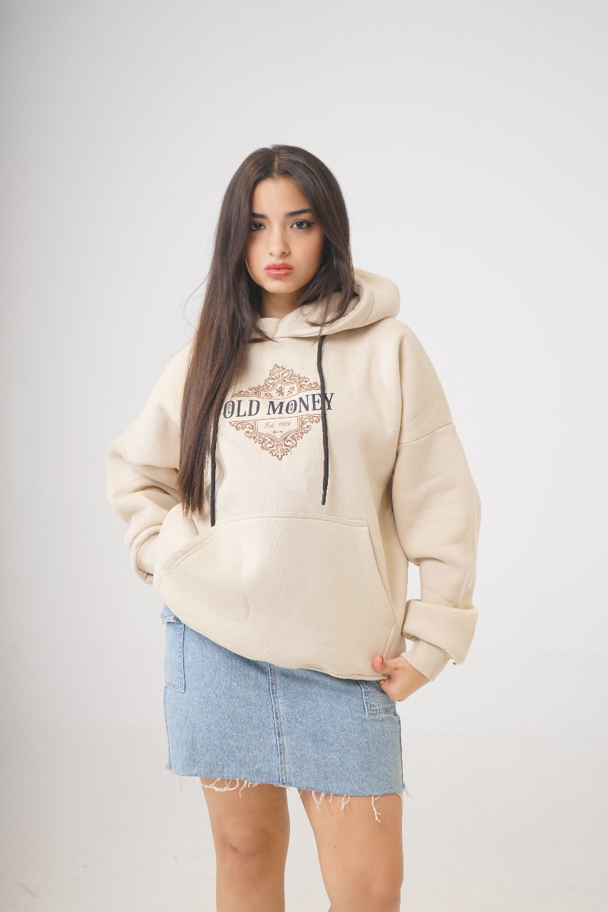 Creamy OLD MONEY Hoodie