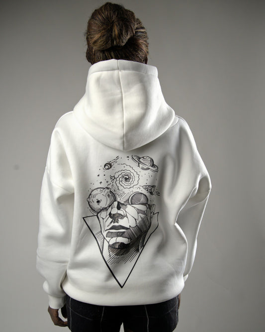 White CHAOS Hoodie