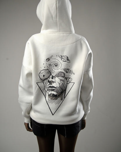 White CHAOS Hoodie